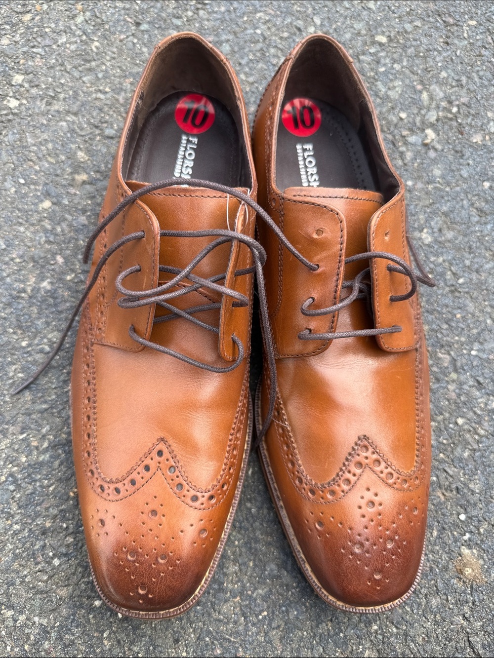 Florsheim Men's Brown Brogue Wingtip Oxfords